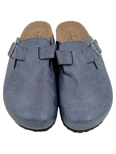 Dr. Jürgens Pantoletten Clogs Hausschuhe Blau Herren Gr. 40