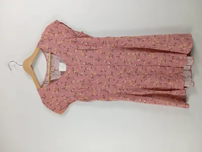 Band of Gypsies Blusenkleid Rosa Blumenmuster Gr. 38 M Romantisch
