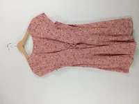 Band of Gypsies Blusenkleid Rosa Blumenmuster Gr. 38 M Romantisch 3