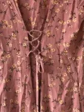 Band of Gypsies Blusenkleid Rosa Blumenmuster Gr. 38 M Romantisch 5