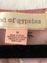 Band of Gypsies Blusenkleid Rosa Blumenmuster Gr. 38 M Romantisch 7