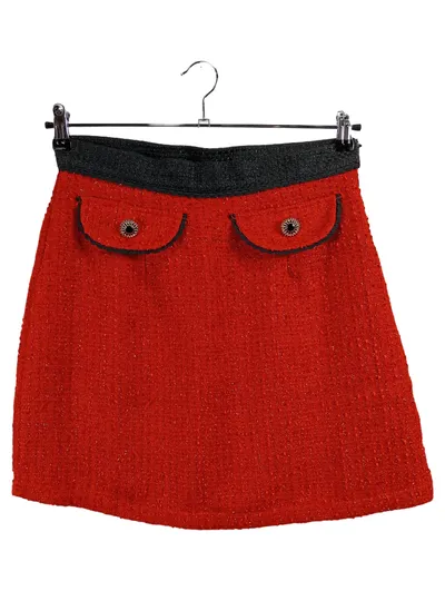 Sister Jane Bleistiftrock Damen Rot Gr. 40 L Elegant Minirock