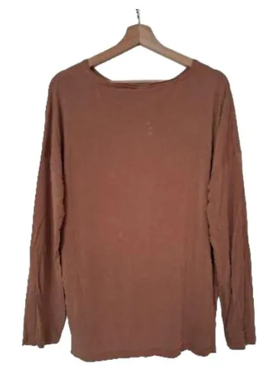 VERO MODA AWARE Damen Langarmshirt Braun Gr. XL Lyocell Basic