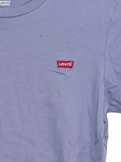 Levi's Damen T-Shirt Basic Lila XXS Logo Kurzarm Baumwolle