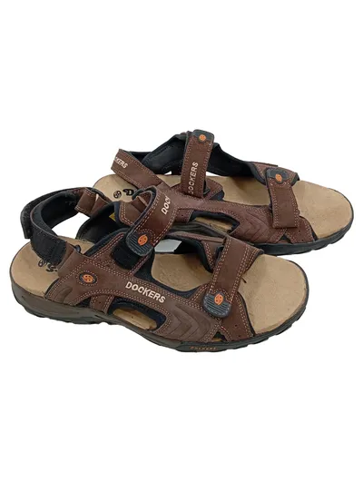 Dockers Herren Outdoorsandalen Braun Gr. 44 Klettverschluss