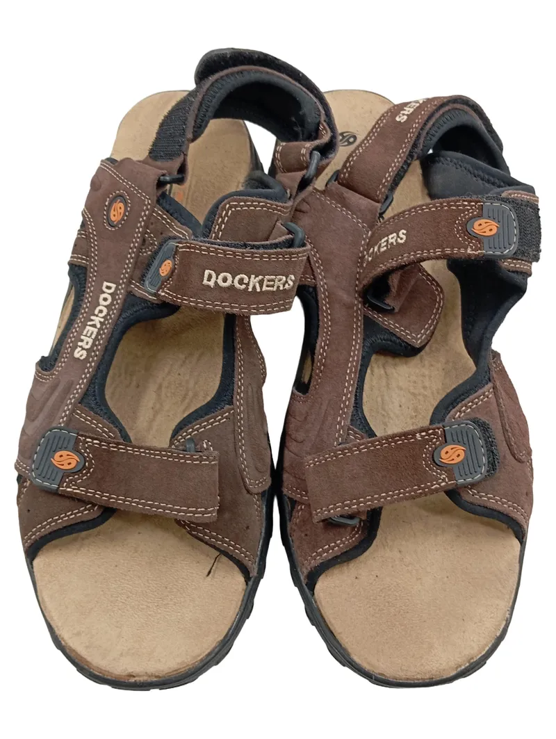 Dockers Herren Outdoorsandalen Braun Gr. 44 Klettverschluss 2