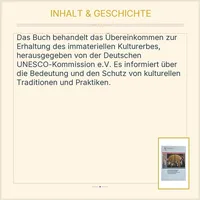 Übereinkommen zur Erhaltung des immateriellen Kulturerbes UNESCO Sachbuch 3