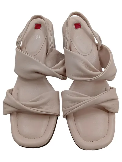 Högl Sandaletten Damen Beige Gr. 37.5 Leder Elegant