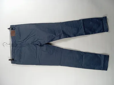HUGO BOSS Herren Stoffhose Chino Blau Gr. W34 Casual Baumwolle