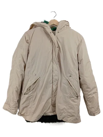 Marc Aurel Damen Übergangsmantel Gr. 38 M Beige mit Kapuze