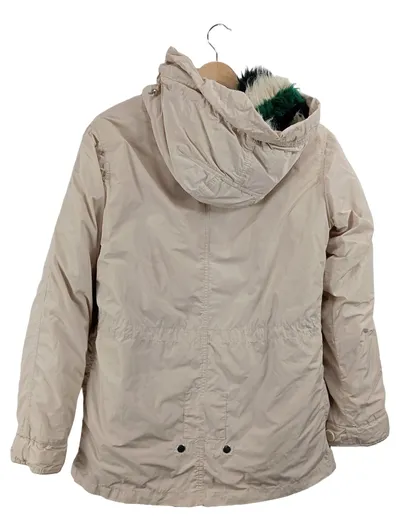 Marc Aurel Damen Übergangsmantel Gr. 38 M Beige mit Kapuze