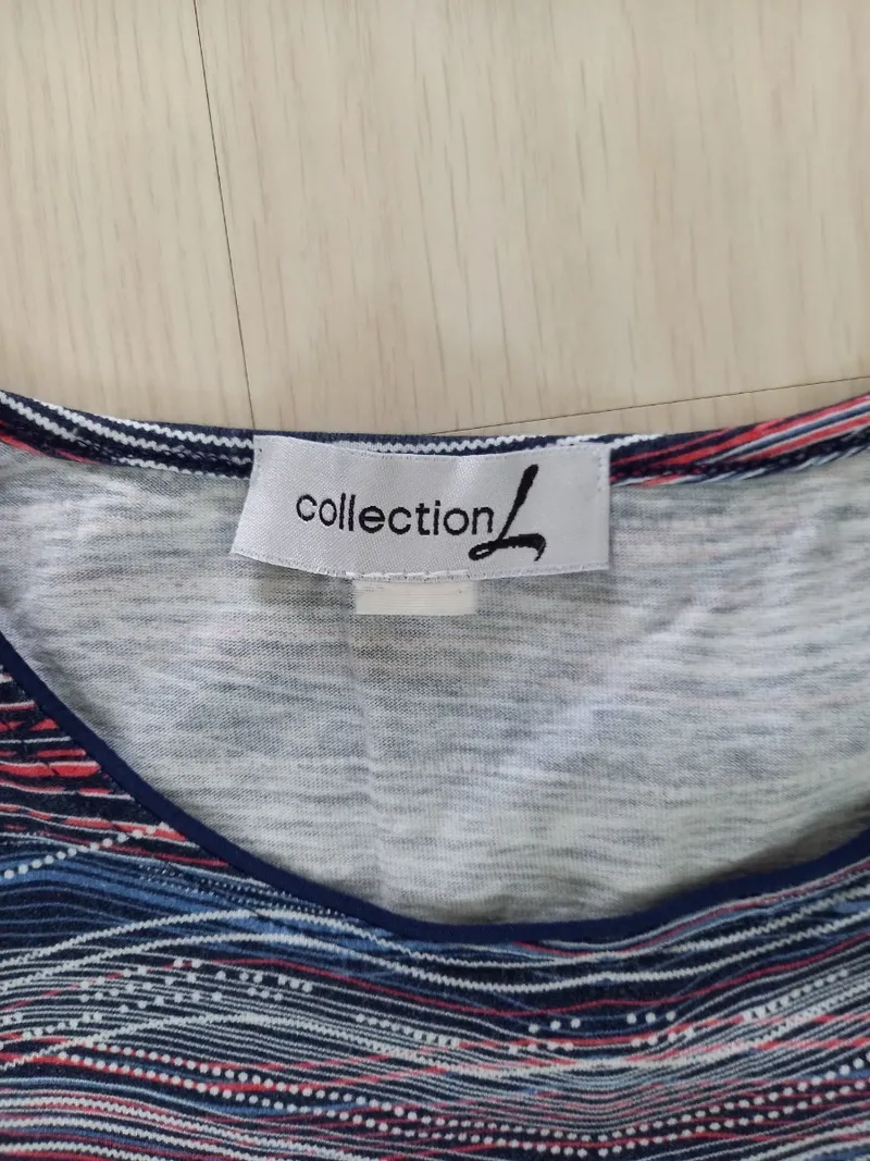 Collection L Pullover Damen Gr. 40 Mehrfarbig Wellenmuster 3, 4-Arm Casual 3