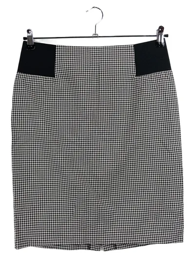 Sinéquanone Bleistiftrock Damen Gr. 40 L Schwarz Kariert Business