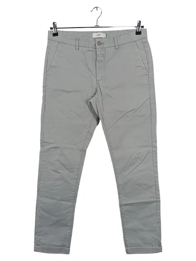 Closed Damen Stoffhose Chino Grau Gr. 42 W33 Baumwolle Casual