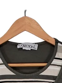 Collection L Damen T-Shirt Gr. 40 Oliv 3, 4-Arm Baumwolle Modal Casual 2
