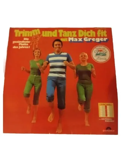 Max Greger Trimm und Tanz Dich fit Vinyl LP Album Polydor Fitness Schallplatte