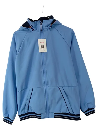 TCM Kinder Funktionsjacke Kapuze Gr. 158/164 Blau Softshell Jungen