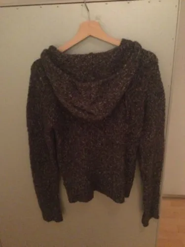 s.Oliver Damen Strickjacke mit Kapuze Gr. 36/S Braun Meliert