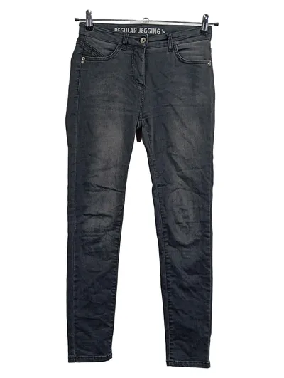 Patrizia Pepe Damen Jeans Skinny Fit Regular Jegging Grau Gr. 36 W28