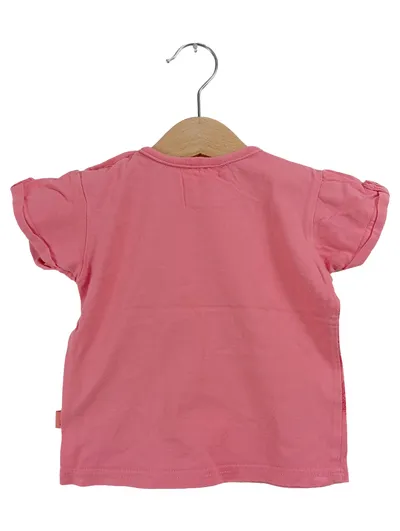 OKAY Kinder T-Shirt Gr. 80 Rosa Baumwolle Fruits Motiv Kurzarm
