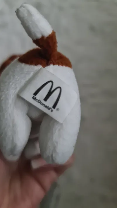 McDonald's Kuscheltier Hund Jack Russell Terrier Plüschtier 11cm Mehrfarbig