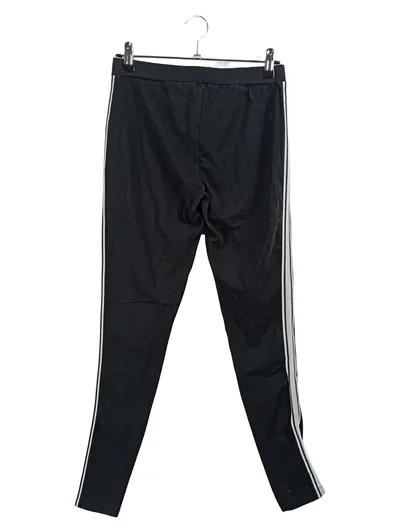 Bench. Damen Leggings Schwarz Gr. 36 S Sportlich Logo-Print Baumwolle