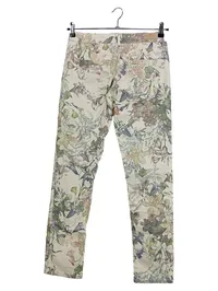 Cross Jeans Damen Stoffhose Gr. 38 Mehrfarbig Blumenmuster Casual 2