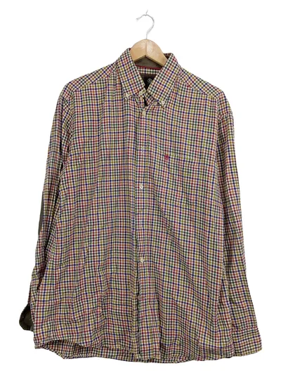 Bogner Herren Freizeithemd Kariert Mehrfarbig Gr. 52 XL Langarm