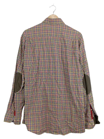 Bogner Herren Freizeithemd Kariert Mehrfarbig Gr. 52 XL Langarm