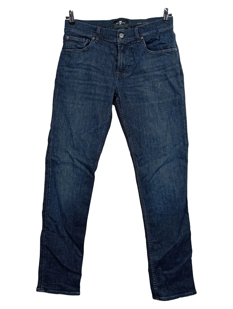 7 For All Mankind Slimmy Tapered Jeans Herren Blau W33;42;XL Casual 1
