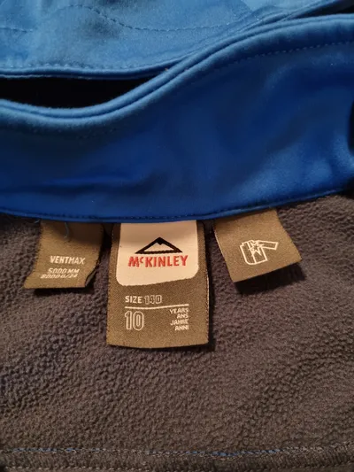 McKINLEY Ventmax Softshelljacke Kinder Blau Gr. 140 Outdoor Jacke Kapuze
