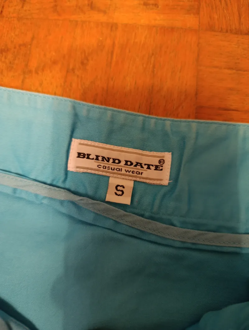 Blind Date Damen Hosenrock Skort Türkis Gr. 36 S Casual Baumwolle 2