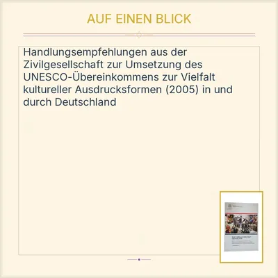 Kulturelle Vielfalt Gestalten - Deutsche UNESCO-Kommission e.V. Sachbuch