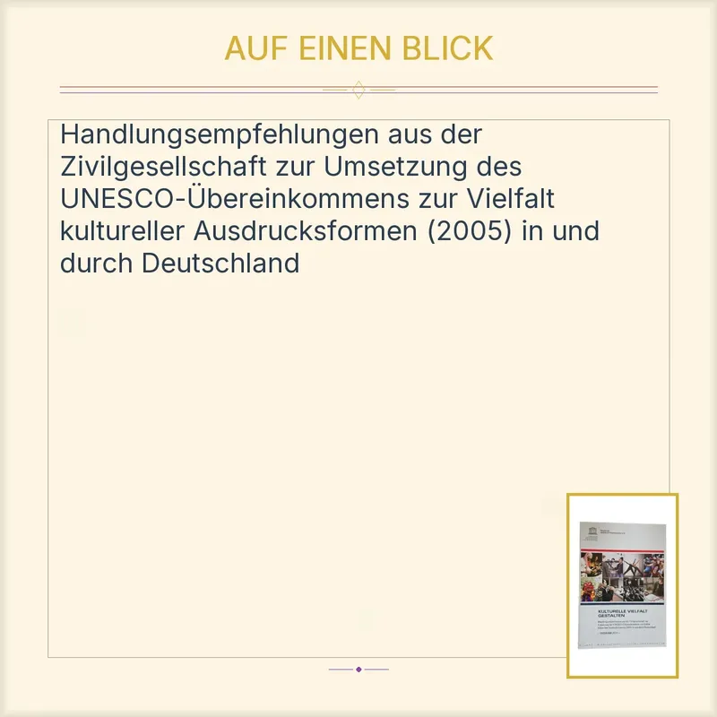 Kulturelle Vielfalt Gestalten - Deutsche UNESCO-Kommission e.V. Sachbuch 2