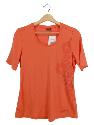 Maier Sports Damen Funktionsshirt T-Shirt Orange Mandala-Print Gr. 36 S Sport