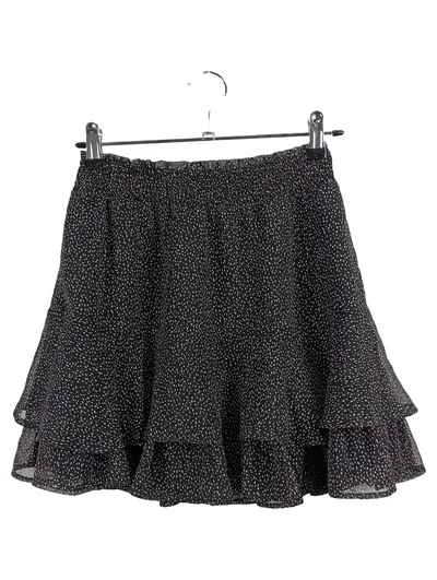 Mavi Damen Volantrock Minirock Schwarz Punkte Gr. 34 XS