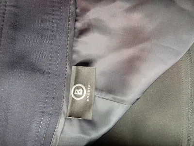 Bogner Damen Stoffhose Business Blau Gr. 42 W33 XL Reißverschluss-Details