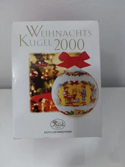 Hutschenreuther Weihnachtskugel 2000 Porzellan Kinderpost Ole Winther