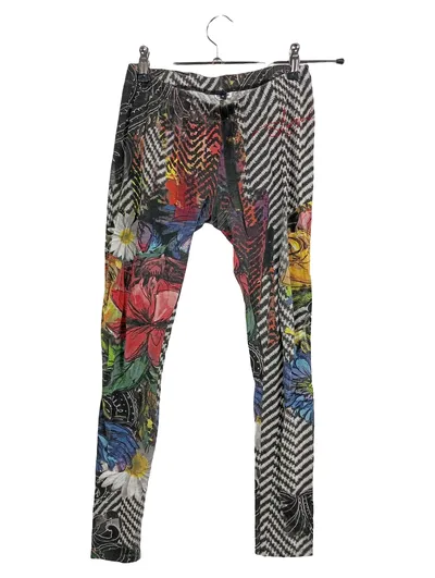 Desigual Leggings Damen Gr. 36 Mehrfarbig Blumenmuster