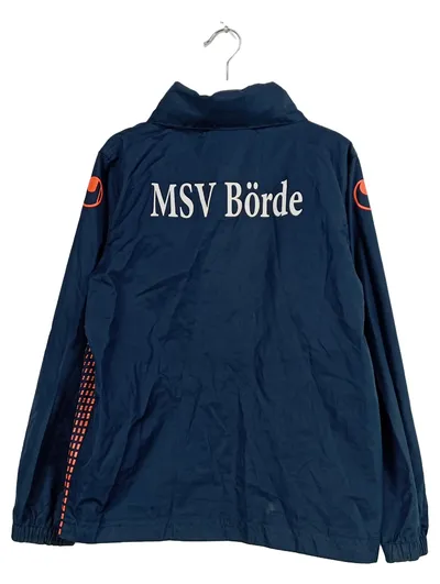 uhlsport Trainingsjacke MSV Börde JS Kinder Gr. 128 Blau Sportlich