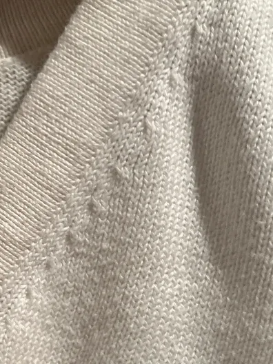 Ralph Lauren Pullover Kinder Gr. 152 L 12, 14 Weiß V-Ausschnitt Baumwolle 3