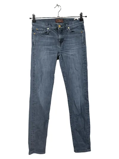 7 For All Mankind Damen Jeans Slim Fit Gr. 38 W29 Blau Denim Look