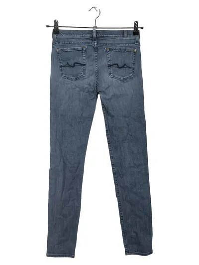 7 For All Mankind Damen Jeans Slim Fit Gr. 38 W29 Blau Denim Look