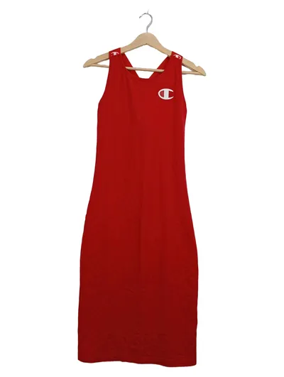 Champion Damen Sportkleid Trägerkleid Rot Gr. 36 S Logo Print