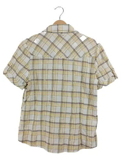 Canda Damen Bluse Freizeithemd kariert Mehrfarbig Gr. 40 Kurzarm