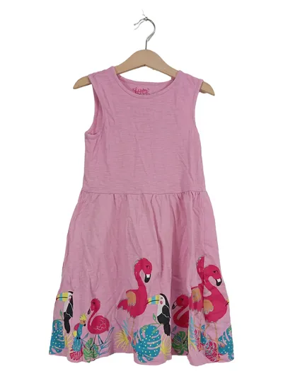 Palomino Sommerkleid Mädchen Flamingo Motiv Rosa Gr. 128