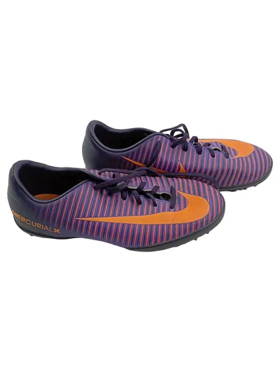 Nike Mercurial X Victory VI TF Fußballschuhe Kinder Gr. 38 Lila Orange