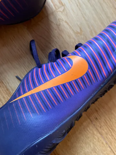 Nike Mercurial X Victory VI TF Fußballschuhe Kinder Gr. 38 Lila Orange