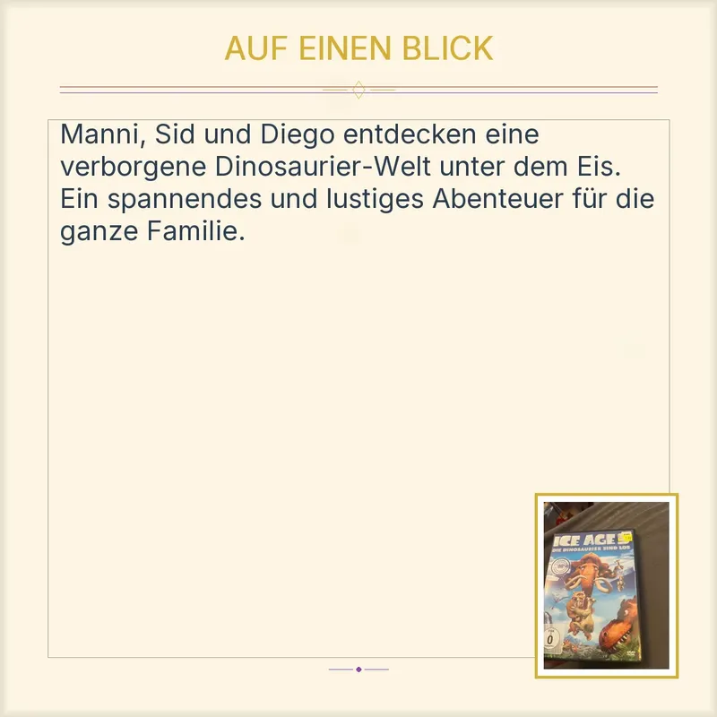 Ice Age 3 Die Dinosaurier sind los DVD Familienfilm 20th Century Fox 2