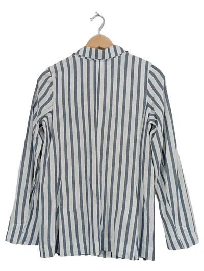 Garcia Damen Blazer Gr. 34 XS Blau Weiß Gestreift Maritim Baumwolle